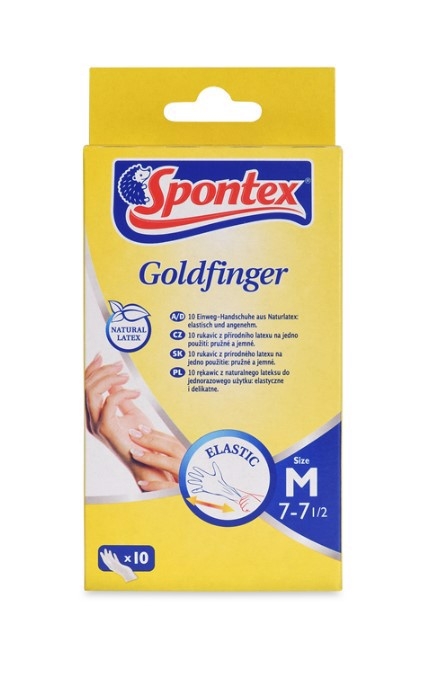 Rukavice latex Goldfinger M (20bal/krt)