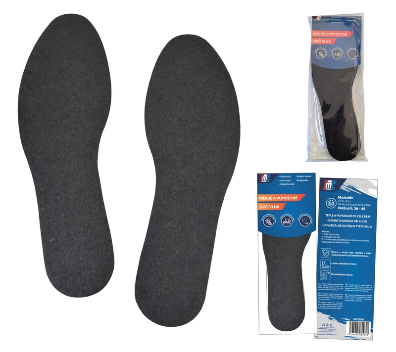 Vložky do bot - 50 Thermo ovčí vlna ALU (12/bal,240/krt)