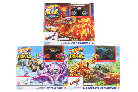 HW Monster 3 druhy trucks akční herní set GYL09