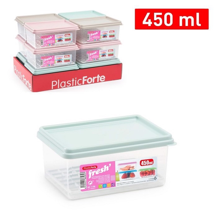 Plastic Forte Plastová dóza na potraviny 450ml s ventilem Surt Vrm (12ks/bal)