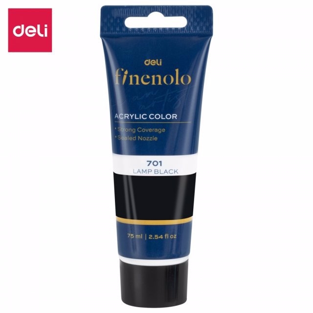 Màu đen acrylic 75ml