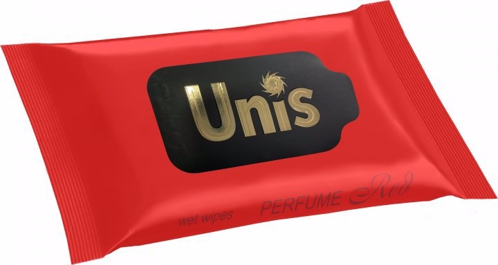 UNIS vlh.ubrousky anti.rozl.Parfume Red 15ks (36bal/krt)