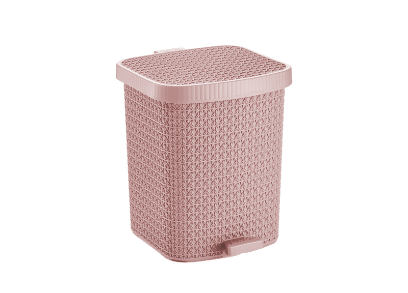 DUNYA Plastový koš s víkem 12L