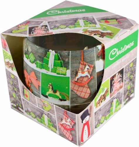 Admit Svíčka ve skle 100g X-Mas colage (12ks/bal)