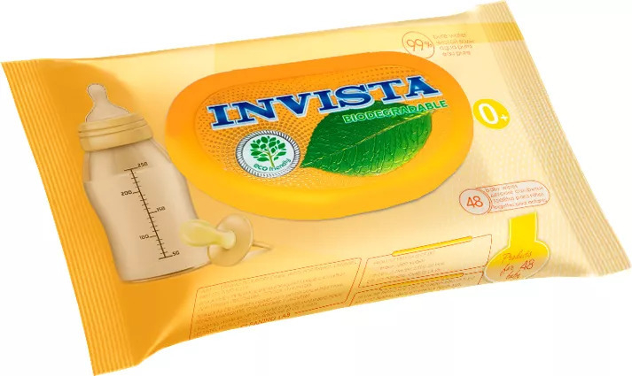 INVISTA vlhčené ubrousky rozložitelné pro děti 60ks (14bal/krt)