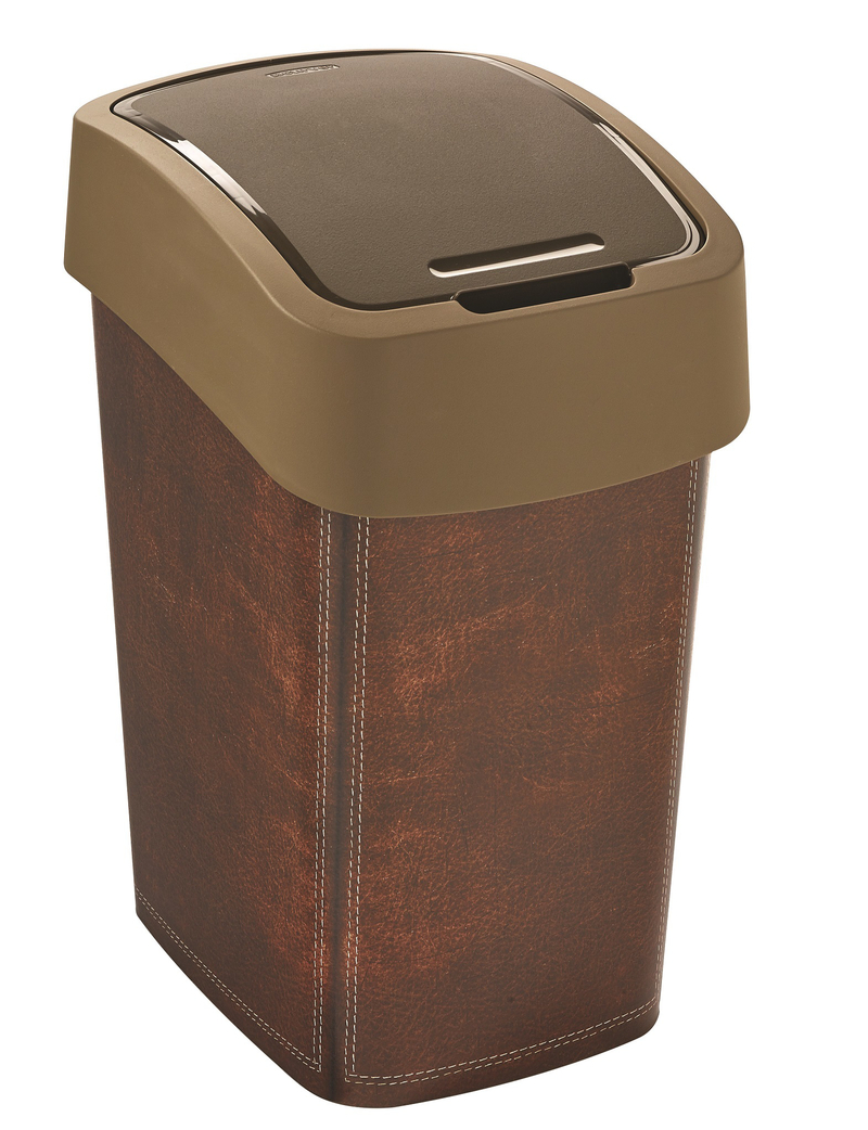 Curver Koš odpadkový 25l leather + víko
