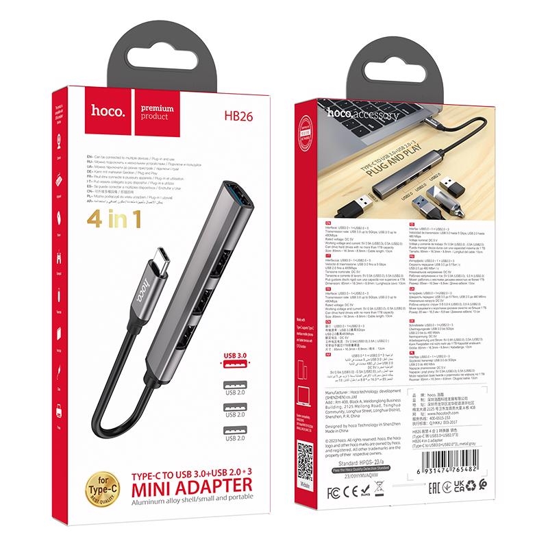 Cục chia USB-C 4in1