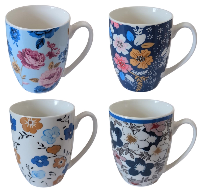 Porcelánový hrnek 350ml - Květinové šílenství (12ks/bal, 72ks/krt)