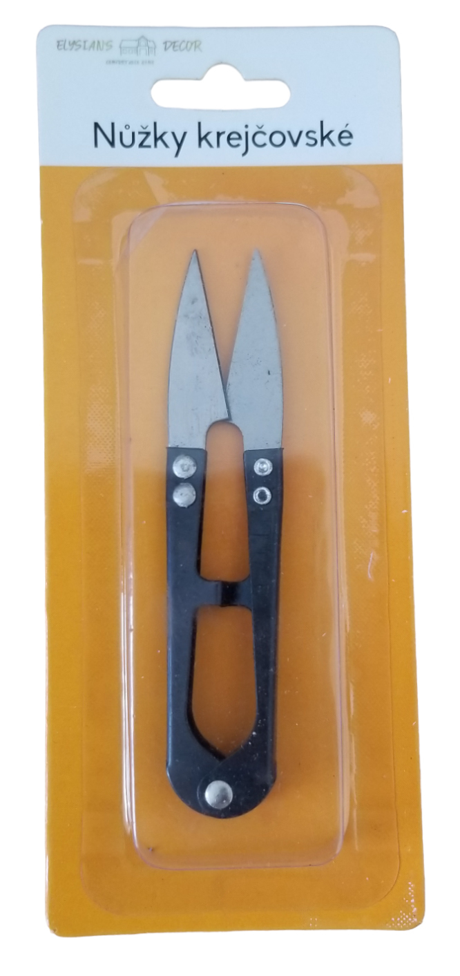 Nůžky na nitě 10cm - mix barev (12ks/bal, 288ks/krt)