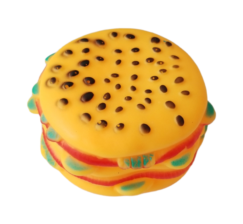 Hračka pro psy -  gumový hamburger Ø8cm (12ks/bal)