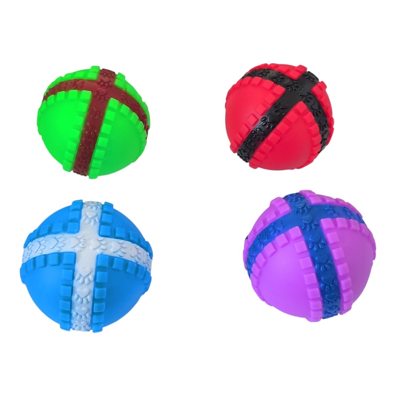 Hračka pro psy - Vroubkovaný míček 7cm (12ks/bal,360/krt)
