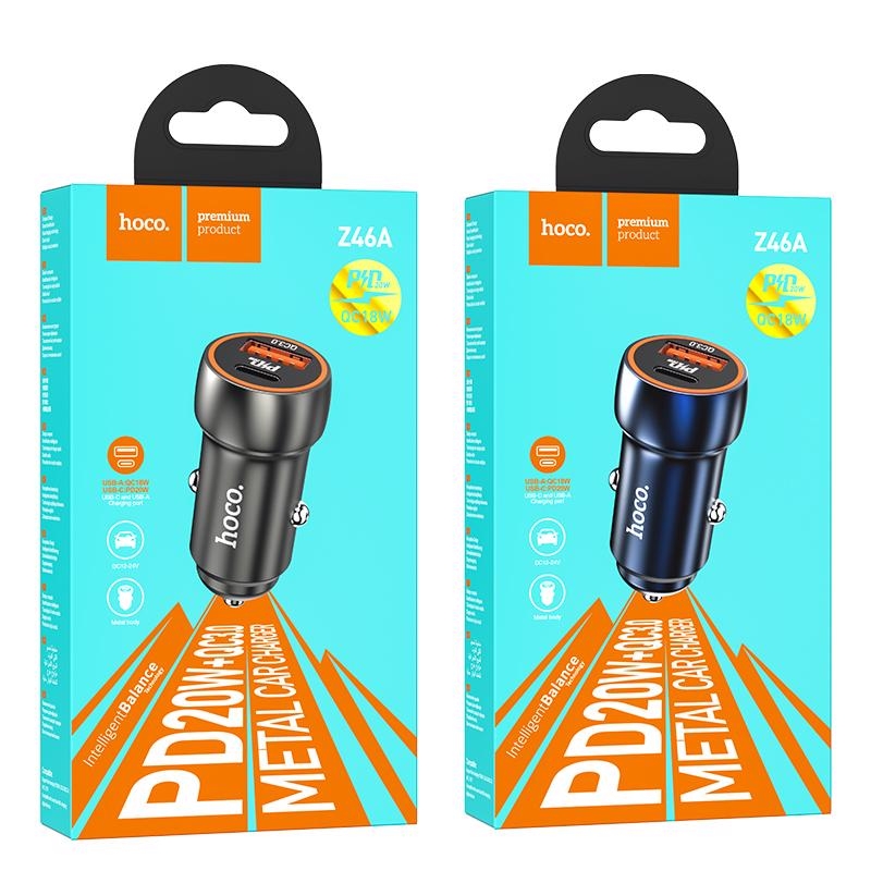 Blue Whale PD20W auto nabíječka QC3.0 METALICKÁ ŠEDÁ (260ks/krt)