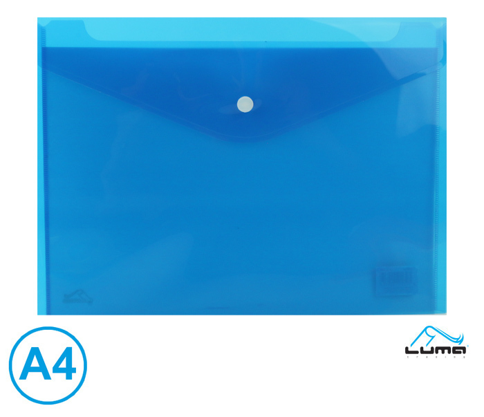 LUMA Obal spisový s klopou a drukem A4 modrý (6ks/bal)