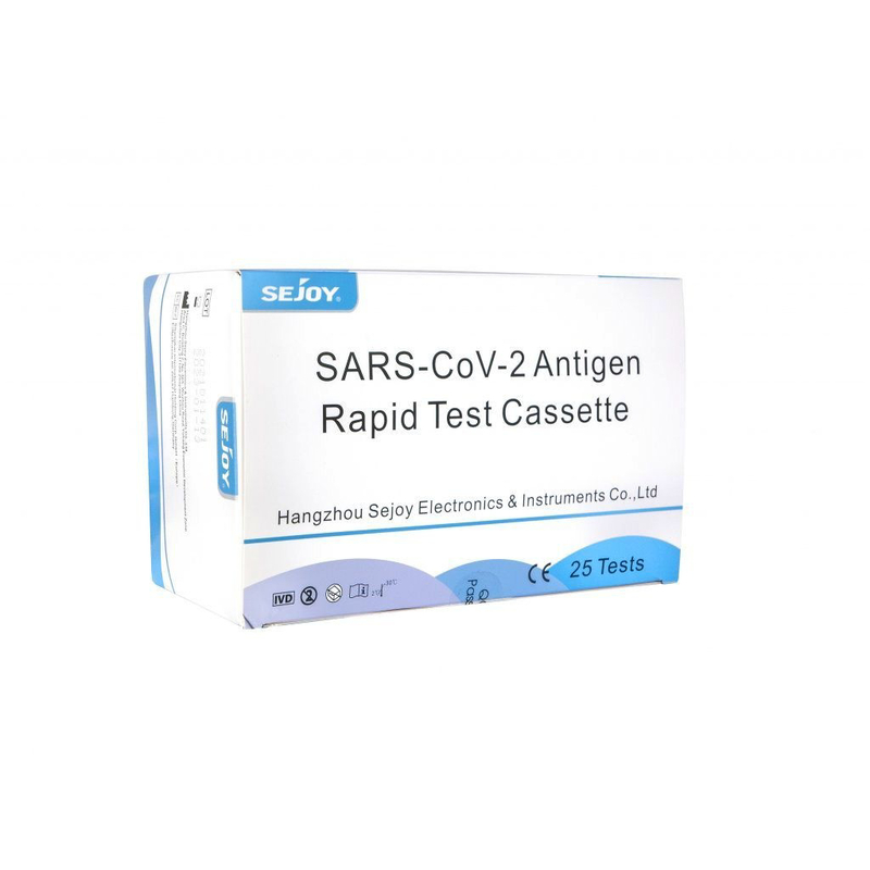 Sejoy SARS-CoV-2 Antigenní Rapid test Cassette z kraje nosu - Nasal Swab (25ks/bal)
