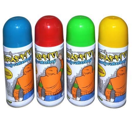 Sprej Graffiti / křída ve spreji omyvatelná 250ml (48ks/krt)