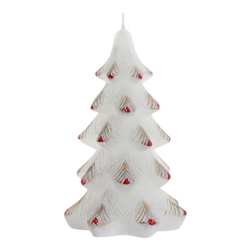Svíčka Wonderland Tree Stromeček 100x150 bílá