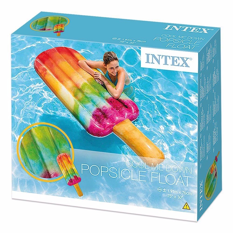INTEX Nafukovací lehátko 183x66cm - Zmrzlina (6/krt)