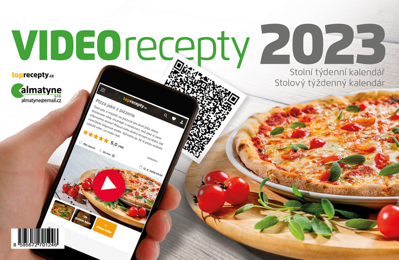 Velký stolní kalendář 2023 - Video Recepty (10ks/bal)