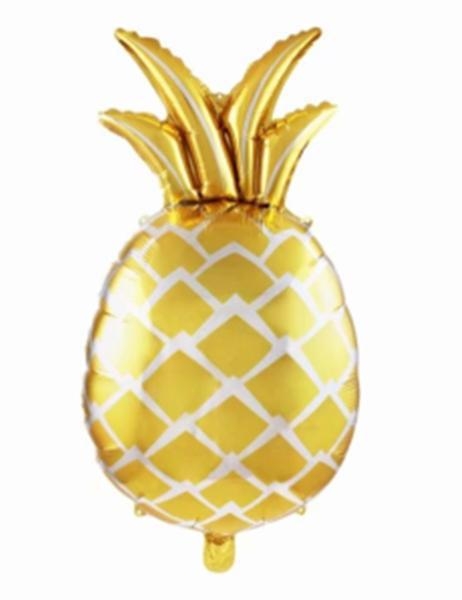  Závěsný fóliový balónek zlatý ananas 48X80CM 