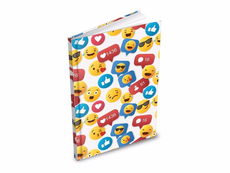 Záznamová kniha A6 MFP 100l/čtvereček (10ks/bal) - Emoji