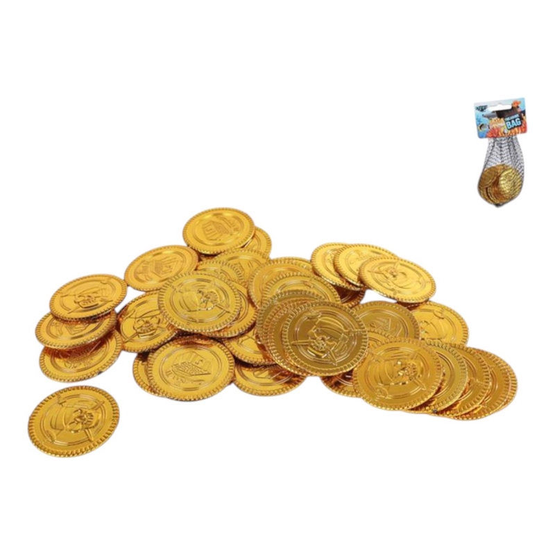 Zlaté mince 40ks v síťce (18ks/bal)