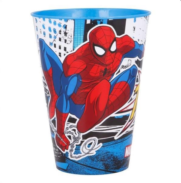 KELÍMEK PLASTOVÝ SPIDERMAN, 430 ML