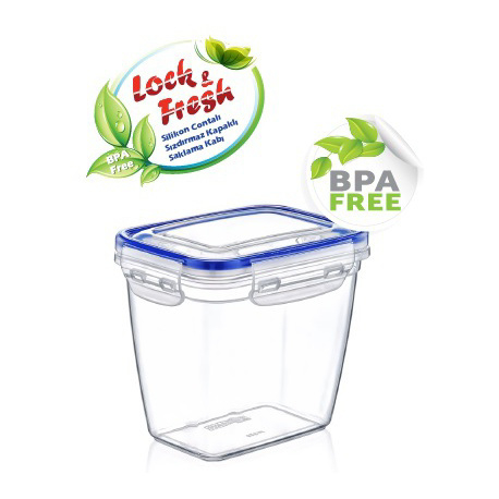 Obdélníková,hluboká dóza s klipem 825 ml  30331