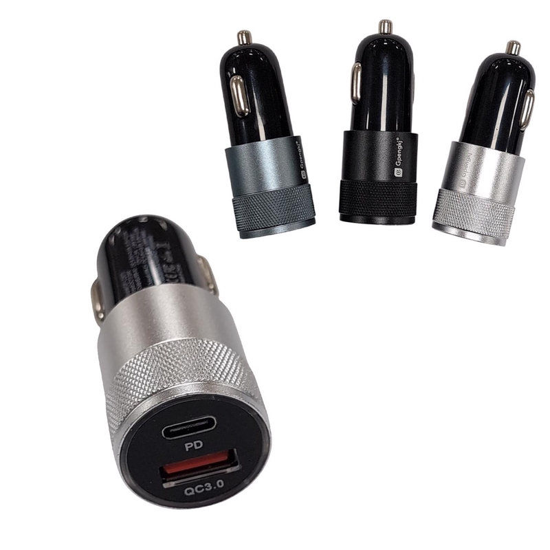 Sạc trên ô tô 2in1