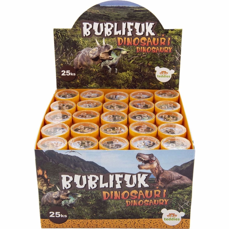 Bublifuk 50ml - dinosauři 11cm (25/bal)