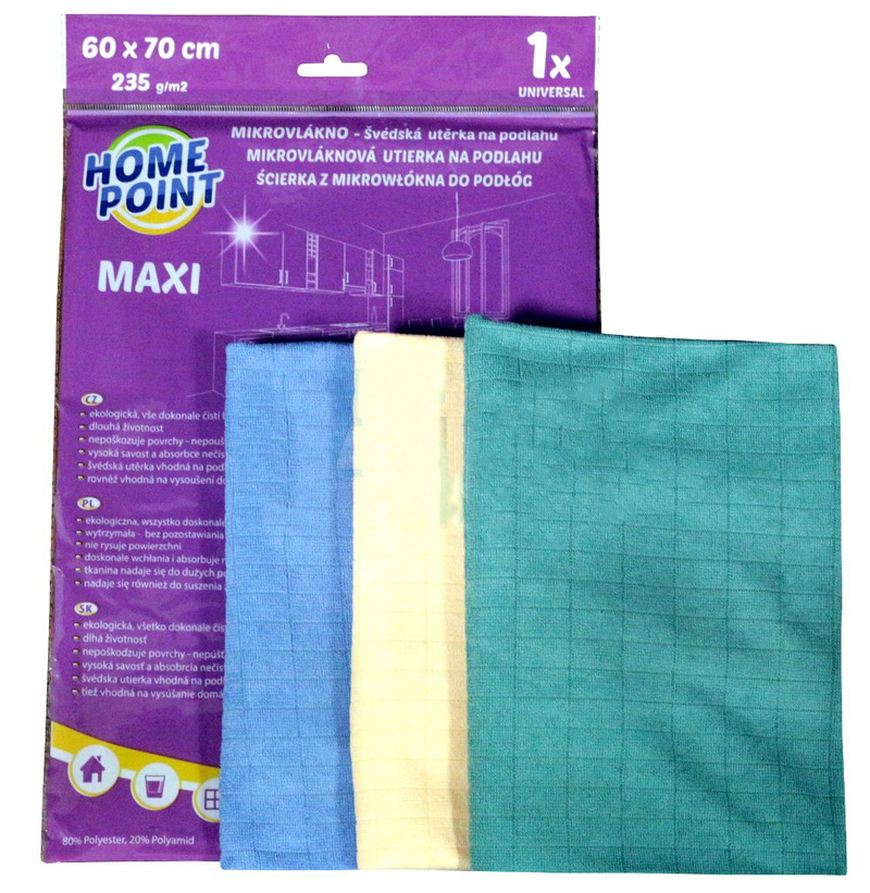 Mikrovlákno 60x70cm 235g [20ks/b] (60ks/krt)
