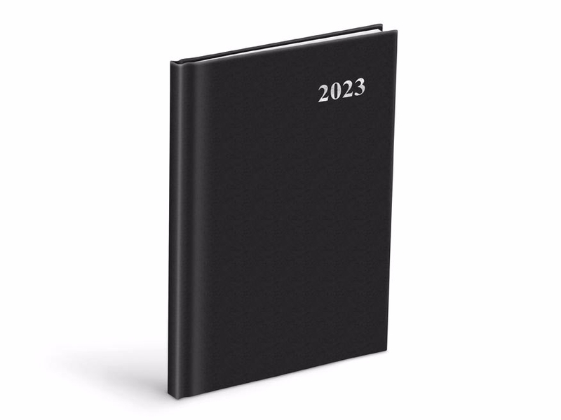 MFP Diář týdenní 2023 PVC Black - 14,8cm x 21cm