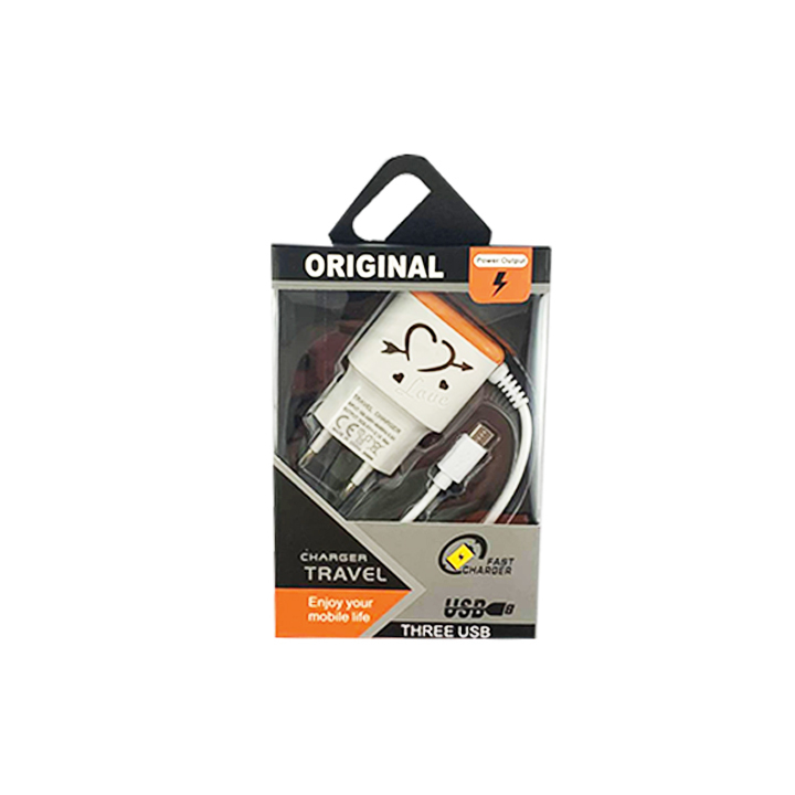 Nabíječka s Micro-USB kabelem pro Android 12ks/bal 