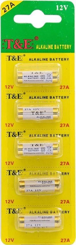 Baterie 27A 5ks (20set/bal, 400set/krt)