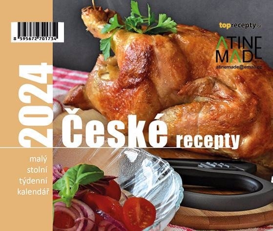Stolní kalendář 2024 150x150mm - České recepty (10ks/bal)