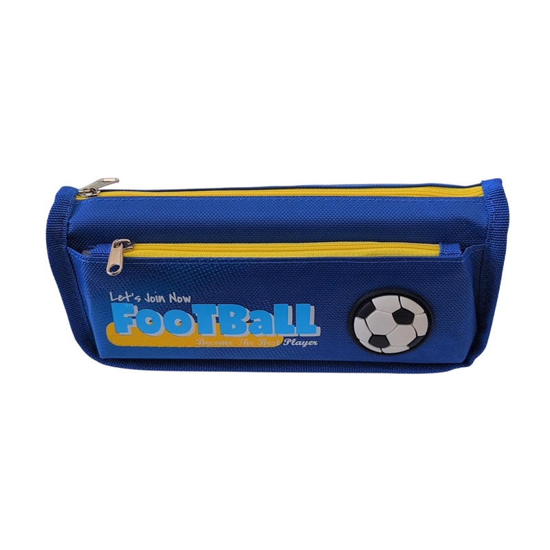 Penál dvoukapsový - Fotbal 21x5cm (48ks/bal,288ks/krt)