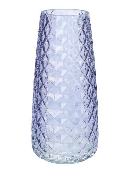Skleněná váza Gemma Diamond 21cm Levandule