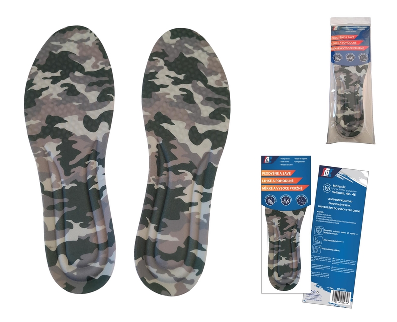 Vložky do bot - Comfort Army (12/bal,240/krt)