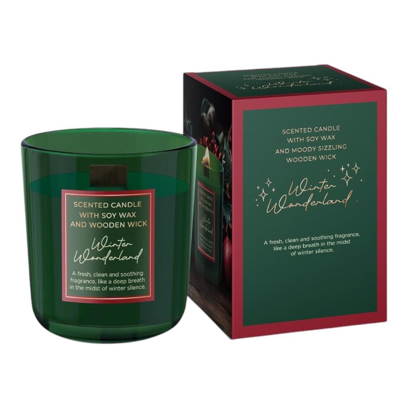Bartek Svíčka sklo 150g Winter Wonderland (12ks/bal)