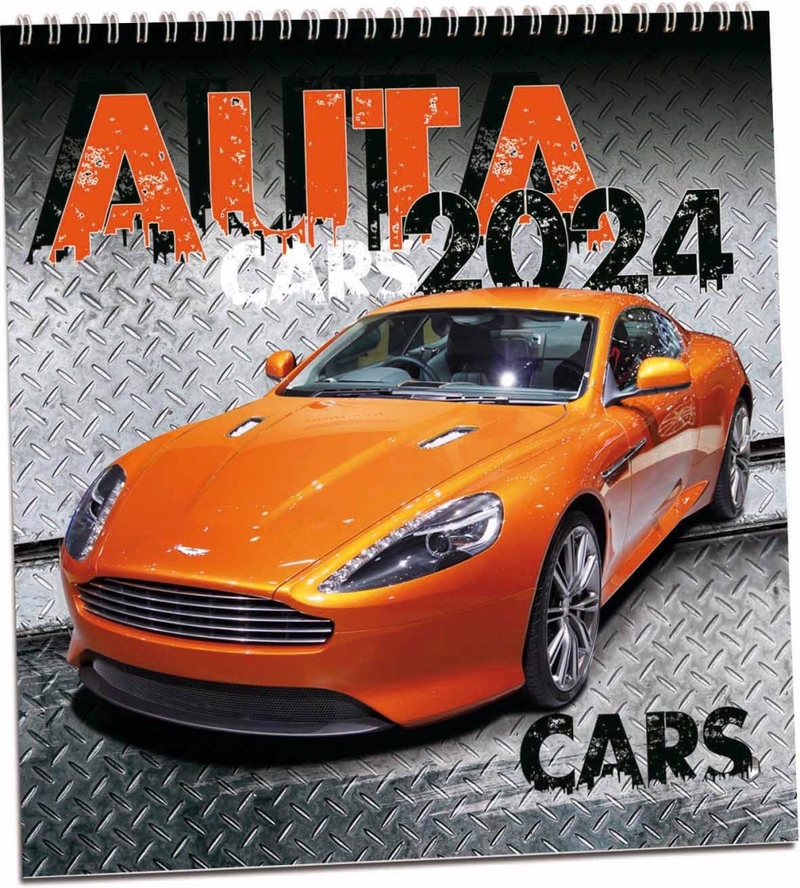 Nástěnný kalendář 2024 ARIA G 320×340mm - Auta (10/bal)