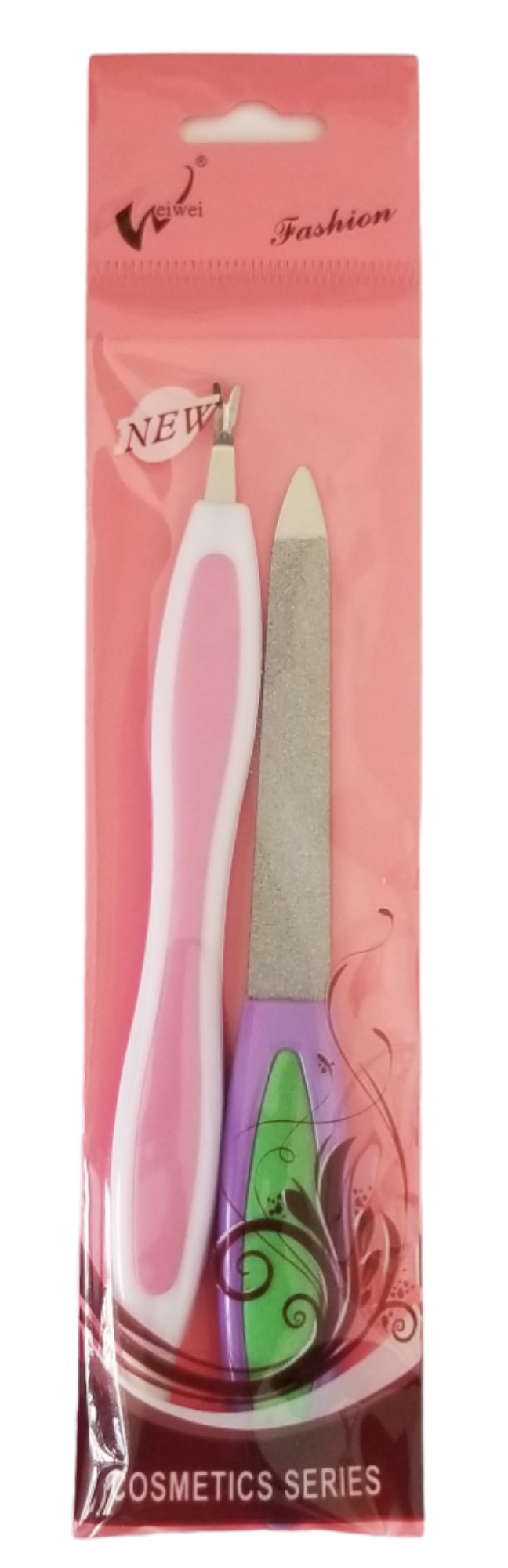 Safírový pilník na nehty 2 druhy 13cm - mix barev (12pár/bal, 240pár/krt)