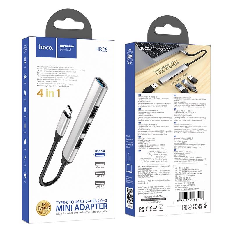 Cục chia USB-C 4in1