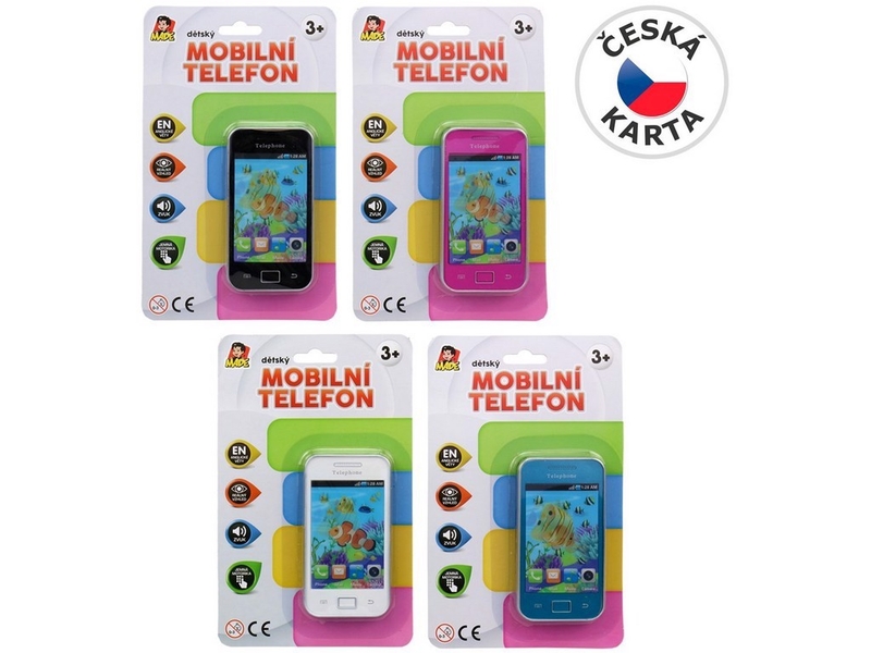 Mobilní 4 barvy telefon na baterie