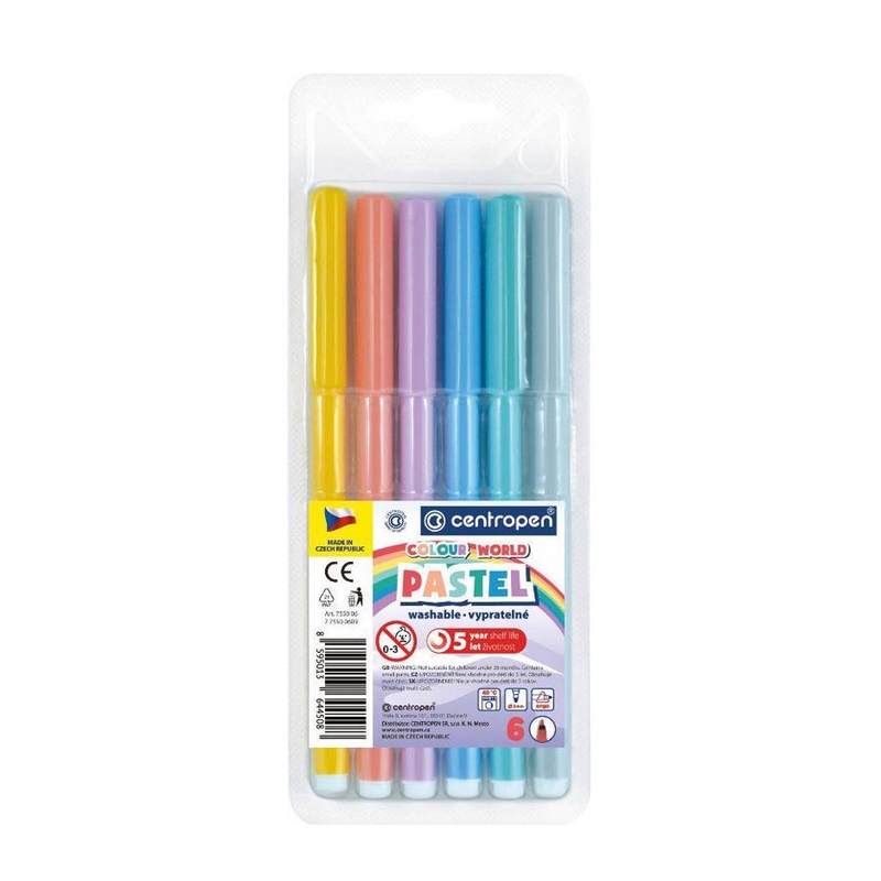 Fix CENTROPEN 7550/ 6 barev PASTEL (48bal/krt)