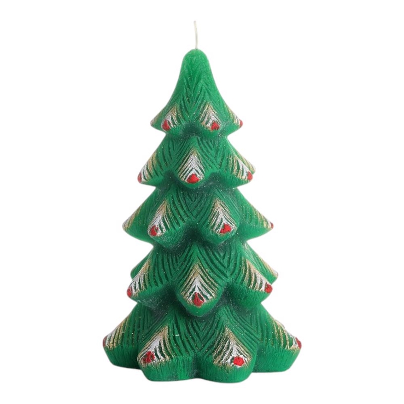 Svíčka Wonderland Tree Stromeček 100x150 zelená