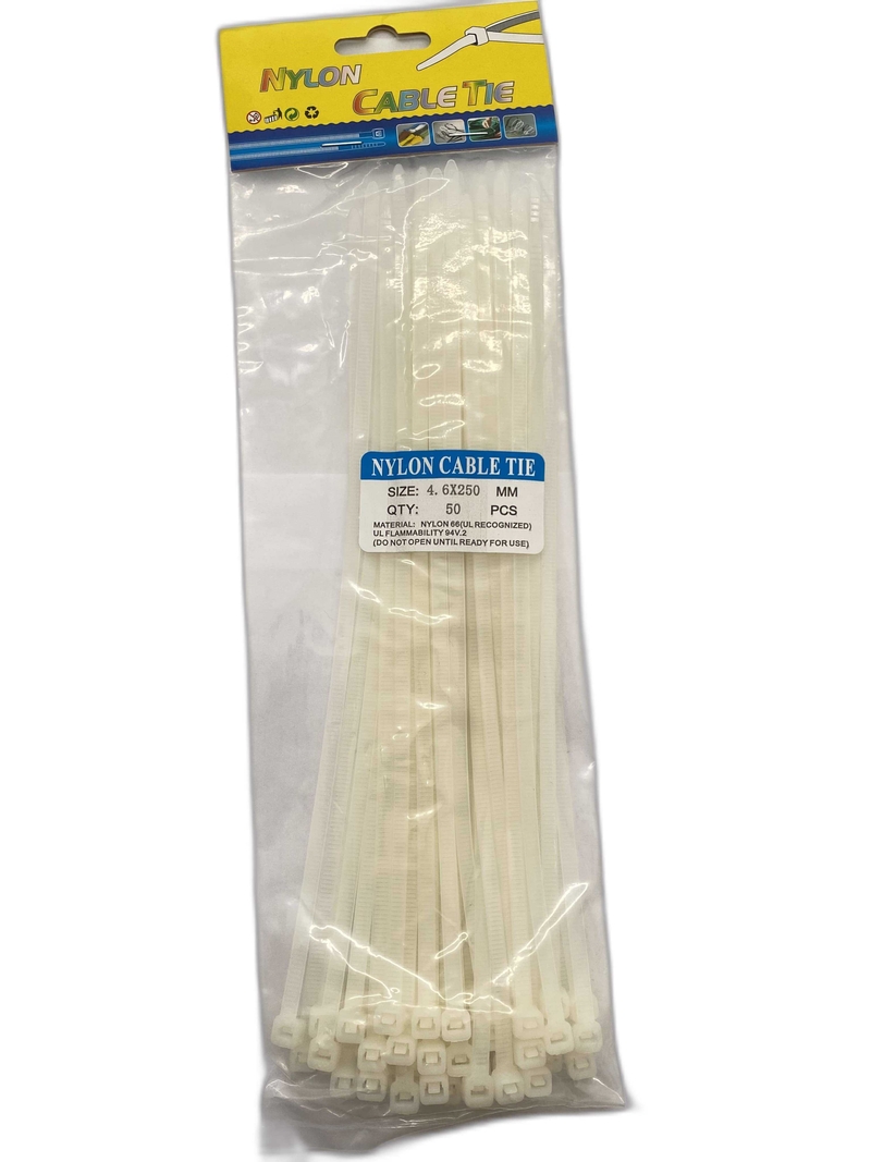 Stahovací pásky 50ks 4,6x250mm (12/bal) 408/krt