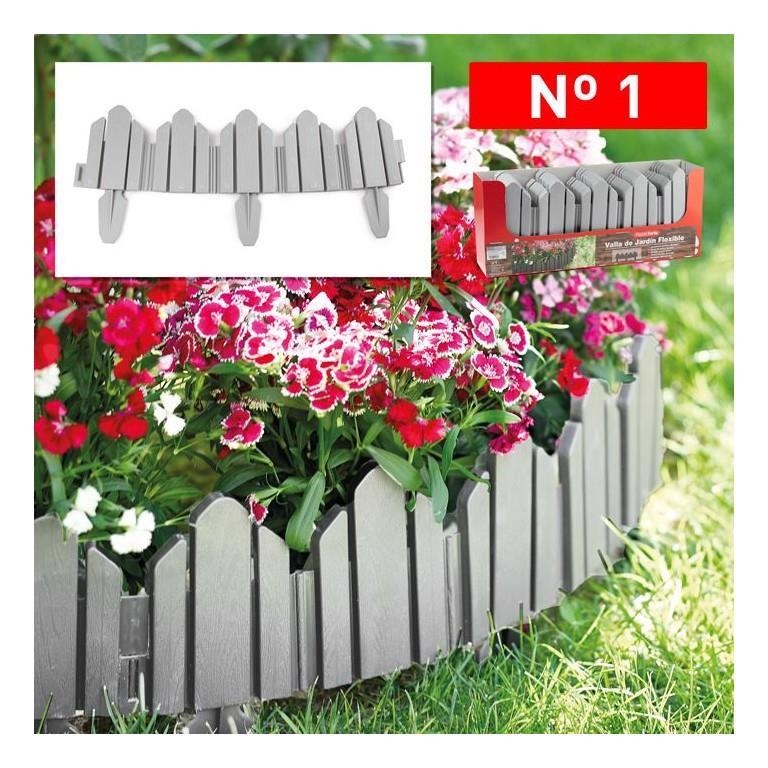 Plastic Forte Flexibilní zahradní obruba č.1 SVĚTLE ŠEDÁ (12ks/bal)