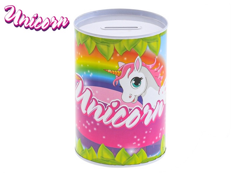 Unicorn pokladnička jednorožec 8x12cm kov v sáčku (8ks/bal, 48ks/krt)