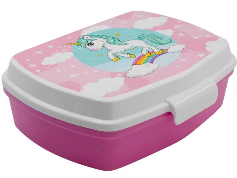 SVAČINOVÝ BOX KOSTKY, 17,5X14,5X6,5 CM, UNICORN (24ks/krt)