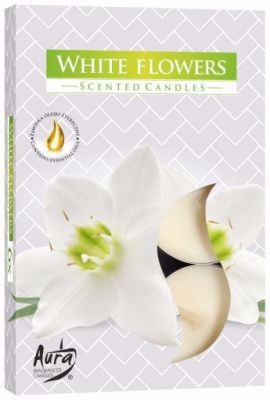 Bispol Vonné svíčka 6ks White Flowers  (12set/bal)