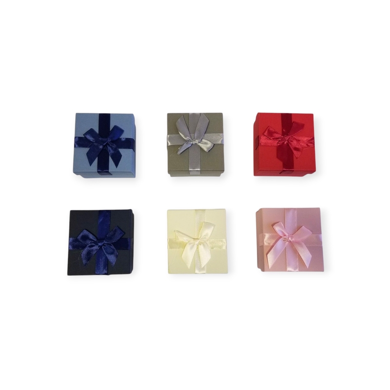 Dárková krabička na šperky s polštářkem - Essences 9x9x5cm (6ks/bal, 360/krt)